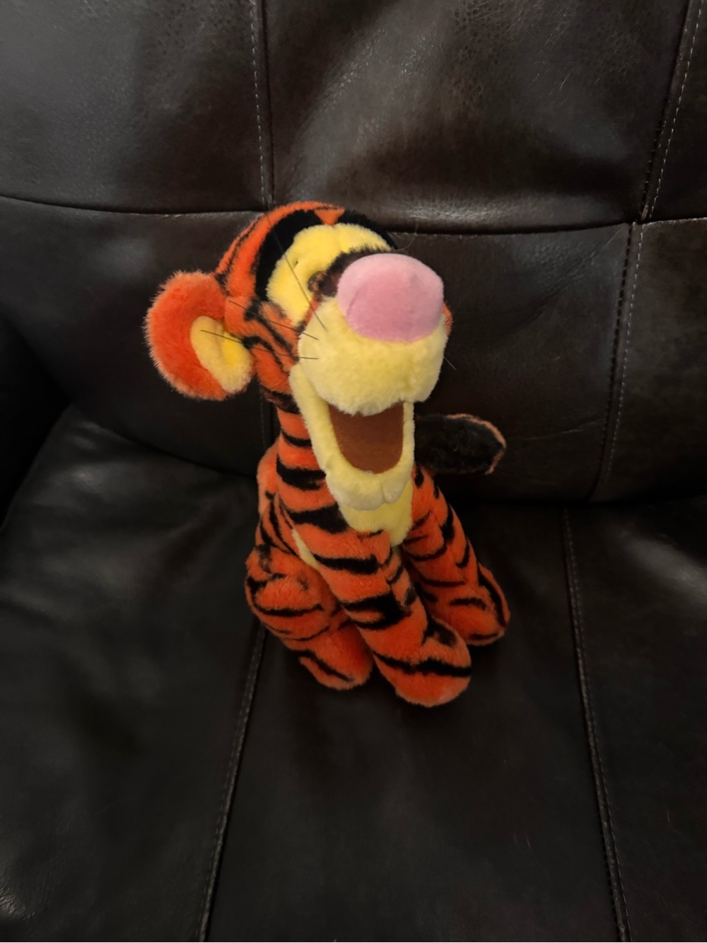 Vintage Tigger Plush Winnie the Pooh Sitting Open Mouth Stuffed Animal Disney